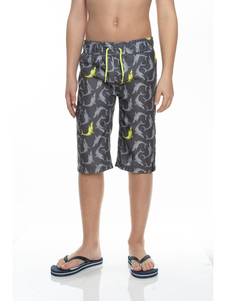 Sam 73 Šedé klučičí vzorované plavky SAM 73