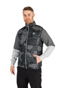 Sam 73 Tmavě šedá pánská vzorovaná vesta SAM 73