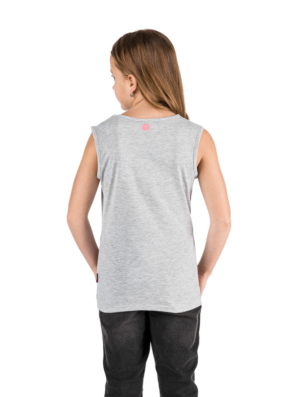 Sam 73 Šedé holčičí tílko s potiskem SAM 73