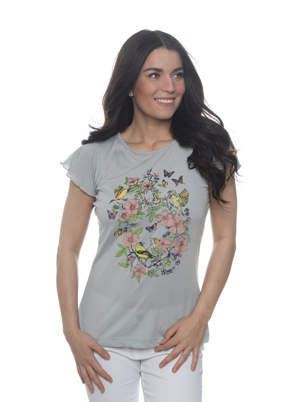 Sam 73 Šedé dámské tričko SAM 73