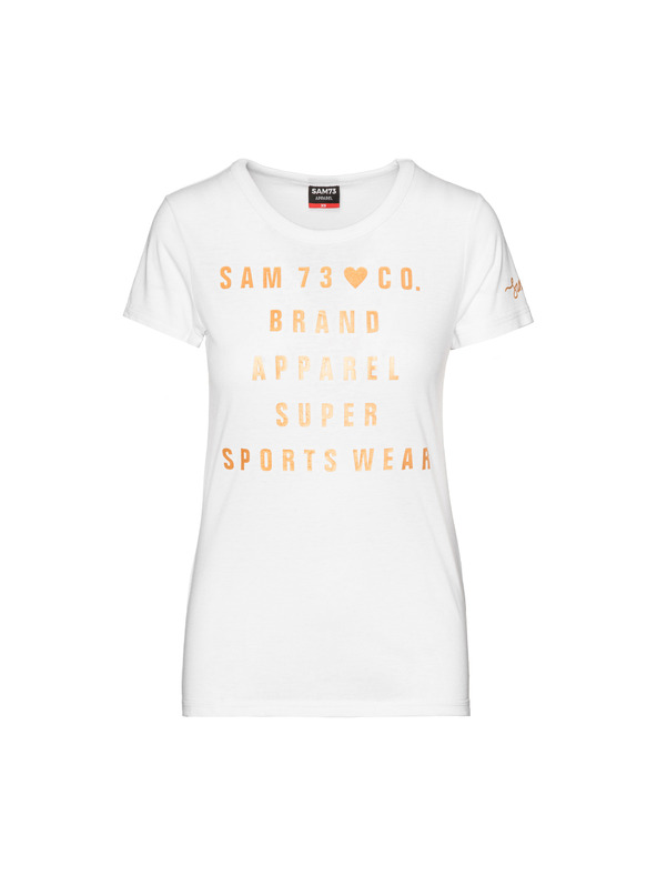 Sam 73 Bílé dámské tričko s potiskem SAM 73 Penny