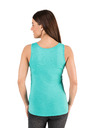 Sam 73 Tyrkysové dámské tílko s nápisem SAM 73