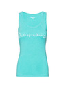 Sam 73 Tyrkysové dámské tílko s nápisem SAM 73