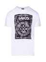 Sam 73 Bílé pánské tričko s potiskem SAM 73