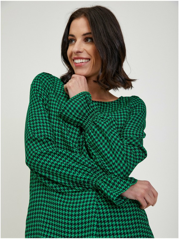 Orsay Zelená dámská vzorovaná halenka ORSAY