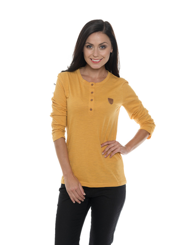 Sam 73 Hořčicové dámské tričko SAM 73