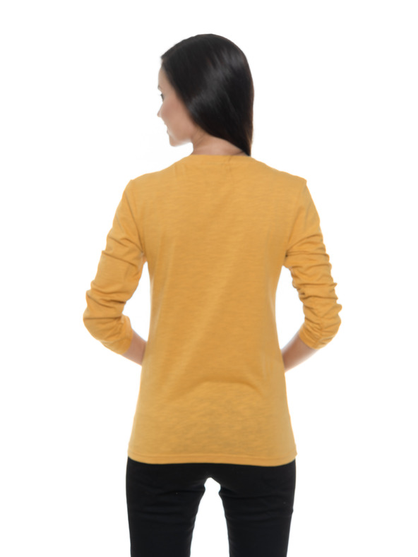 Sam 73 Hořčicové dámské tričko SAM 73