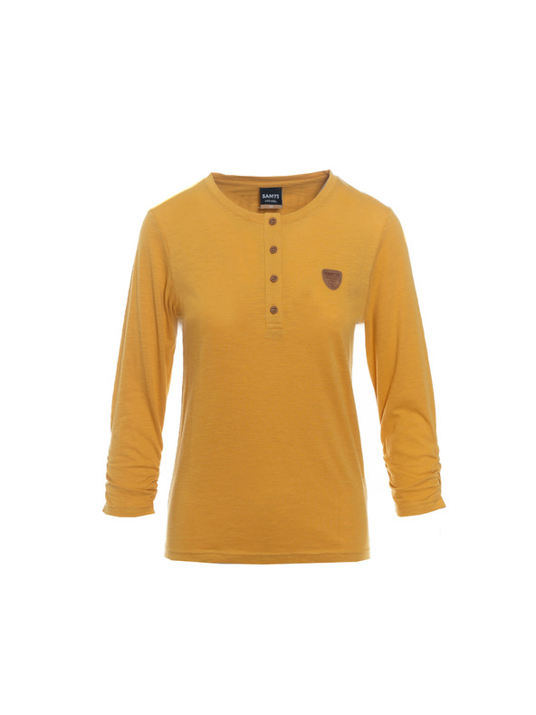 Sam 73 Hořčicové dámské tričko SAM 73