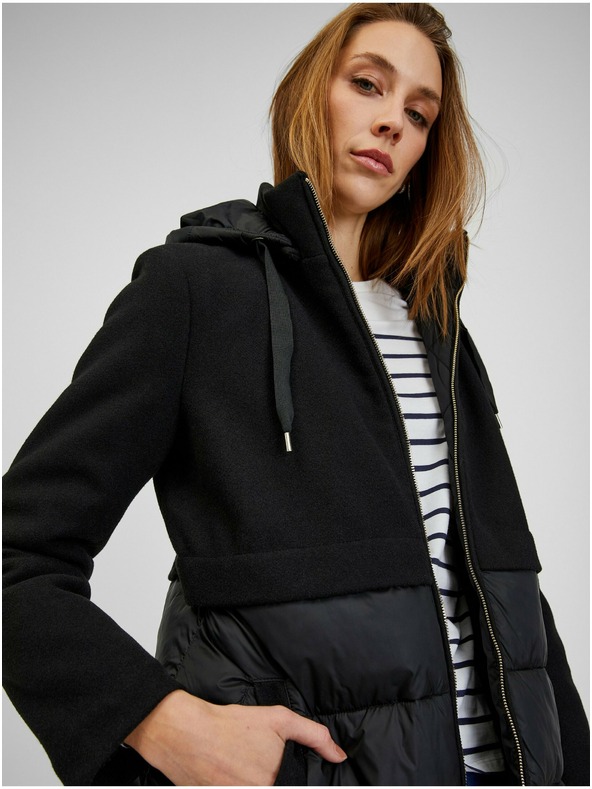 Orsay Černý dámský prošívaný kabát ORSAY Selina