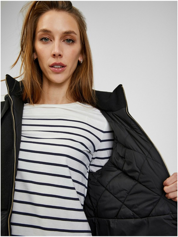 Orsay Černý dámský prošívaný kabát ORSAY Selina