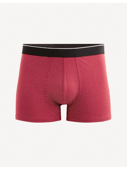 Celio Červené pánské vzorované boxerky Celio Mitch