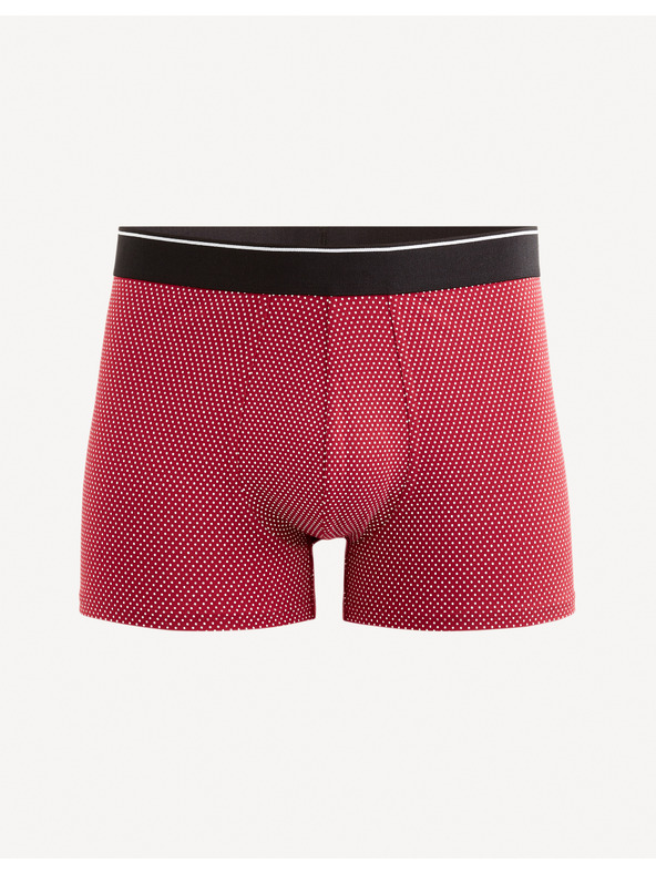 Celio Červené pánské vzorované boxerky Celio Mitch