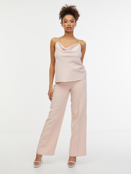 Orsay Světle růžový dámský saténový top ORSAY