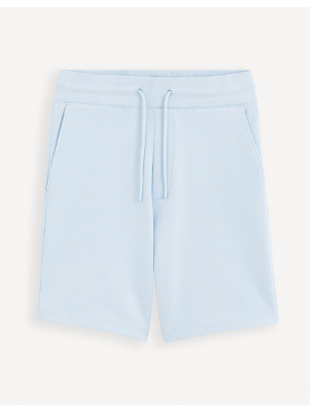 Celio Světle modré pánské teplákové kraťasy Celio Toshort