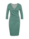 Orsay Zelené dámské šaty ke kolenům ORSAY