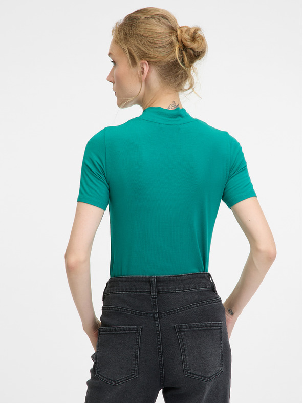 Orsay Zelené dámské tričko s krátkým rukávem ORSAY