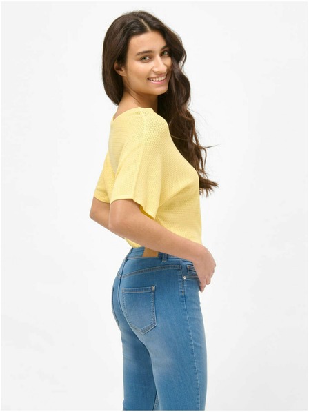 Orsay Modré džínové tříčtvrteční kraťasy ORSAY