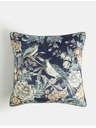 Marks & Spencer Sametový zdobený polštář s ptačím motivem Marks & Spencer námořnická modrá