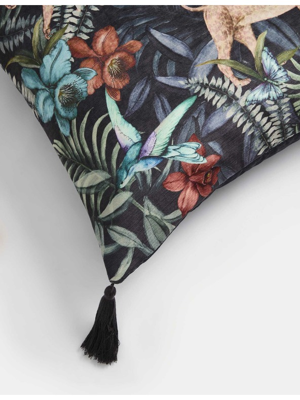 Marks & Spencer Žinylkový polštář s leopardím potiskem Marks & Spencer námořnická modrá