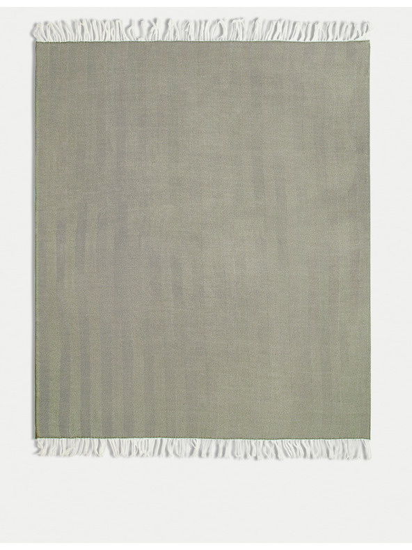 Marks & Spencer Přehoz se vzorem rybí kosti Marks & Spencer zelená