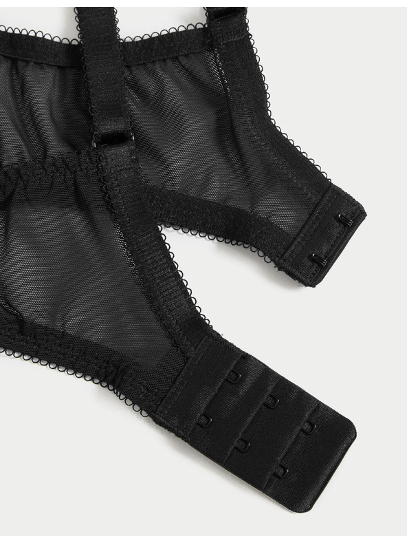 Marks & Spencer Balkonová podprsenka Jasmine s kosticemi a krajkou, vel. A–E Marks & Spencer černá