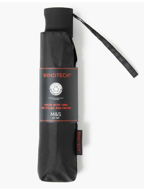 Marks & Spencer Deštník z recyklovaného polyesteru s technologií Windtech™ Marks & Spencer černá