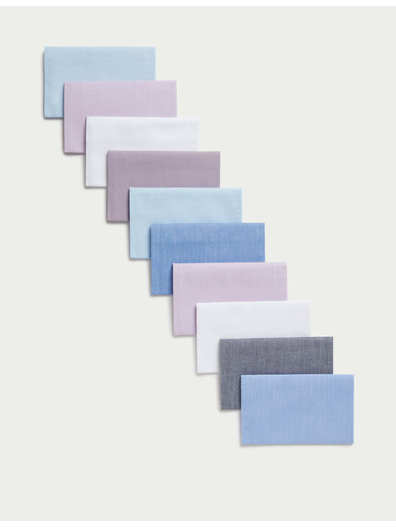 Marks & Spencer Antibakteriální kapesníky z čisté bavlny, 10 ks v balení Marks & Spencer modrá