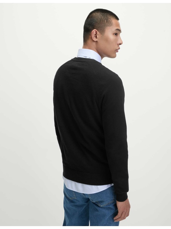 Marks & Spencer Svetr z čisté bavlny, s výstřihem ke krku Marks & Spencer černá