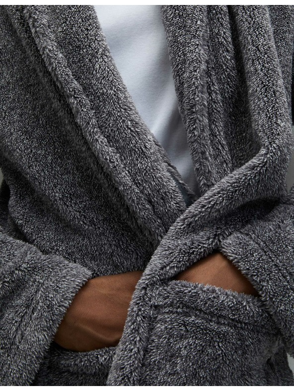 Marks & Spencer Flísový župan Supersoft Marks & Spencer šedá