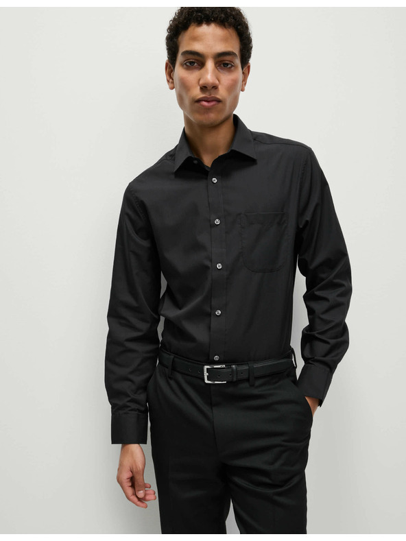 Marks & Spencer Košile úzkého střihu s dlouhým rukávem, 3 kusy v balení Marks & Spencer černá