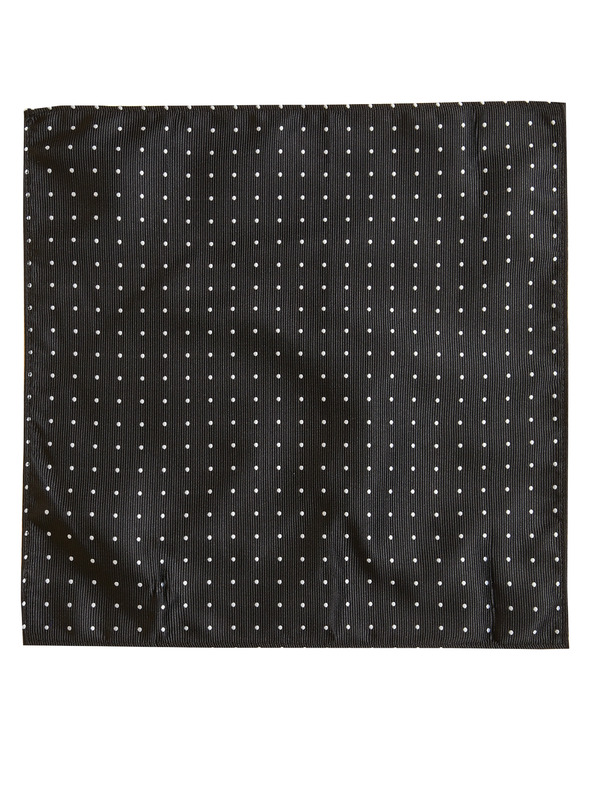 Marks & Spencer Sada puntíkované kravaty a kapesníku Marks & Spencer černá