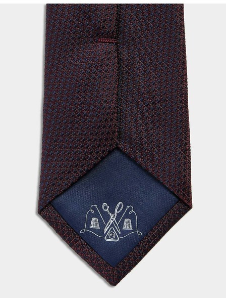 Marks & Spencer Kravata ze 100% hedvábí s texturou Marks & Spencer červená