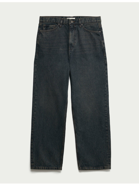 Marks & Spencer Authentic volné pevné džíny Marks & Spencer modrá