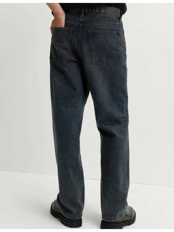 Marks & Spencer Authentic volné pevné džíny Marks & Spencer modrá