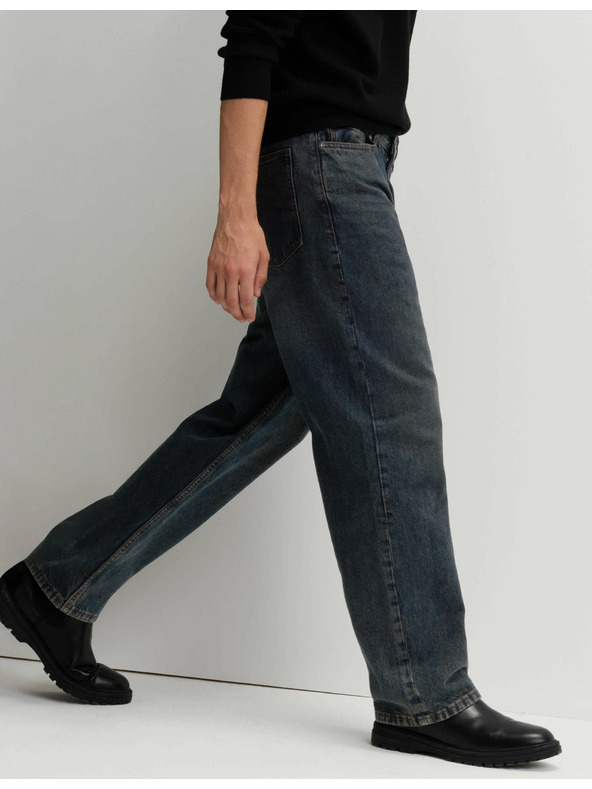 Marks & Spencer Authentic volné pevné džíny Marks & Spencer modrá