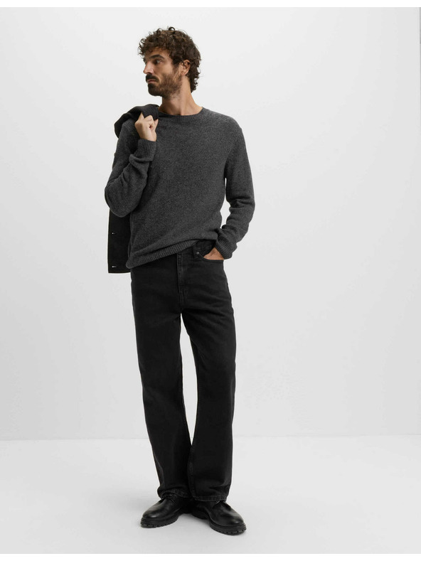 Marks & Spencer Authentic volné pevné džíny Marks & Spencer černá