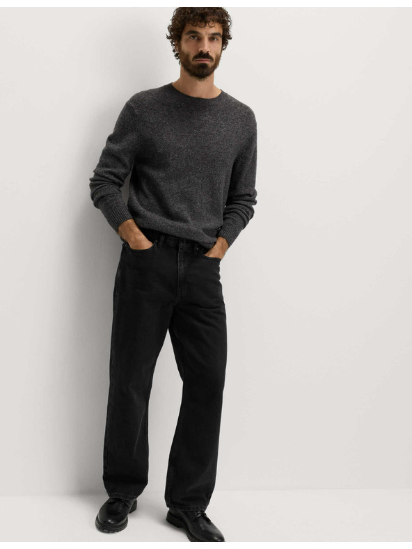 Marks & Spencer Authentic volné pevné džíny Marks & Spencer černá