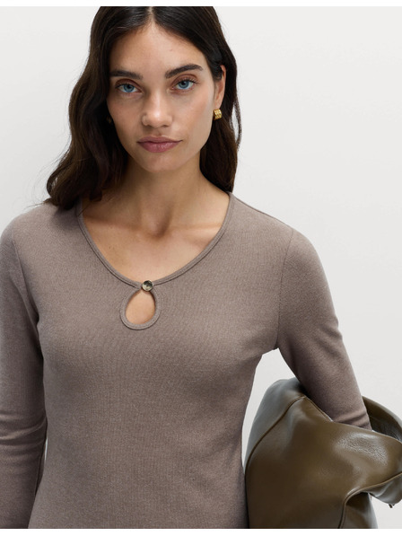 Marks & Spencer Pohodlný top s prostřihnutým výstřihem a rozšířenými rukávy Marks & Spencer smetanová