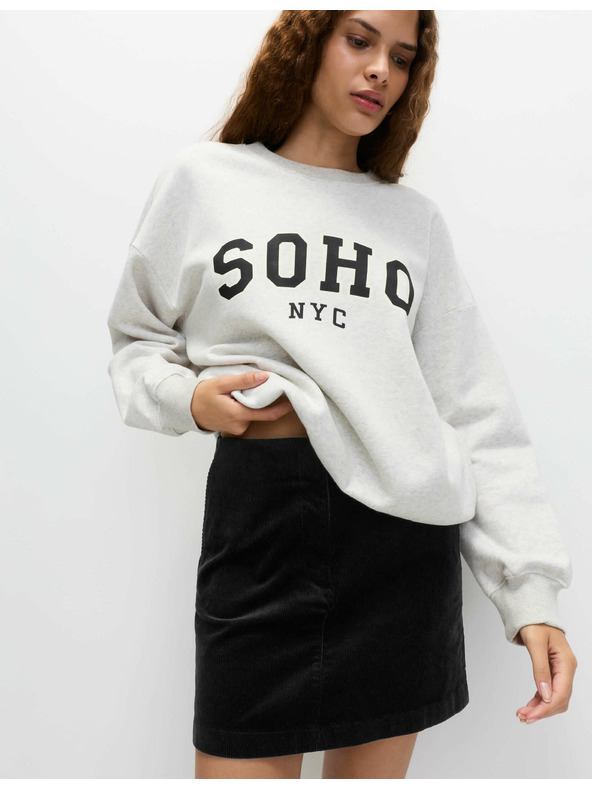 Marks & Spencer Mini sukně áčkového střihu s vysokým podílem bavlny Marks & Spencer černá