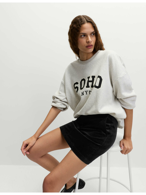 Marks & Spencer Mini sukně áčkového střihu s vysokým podílem bavlny Marks & Spencer černá