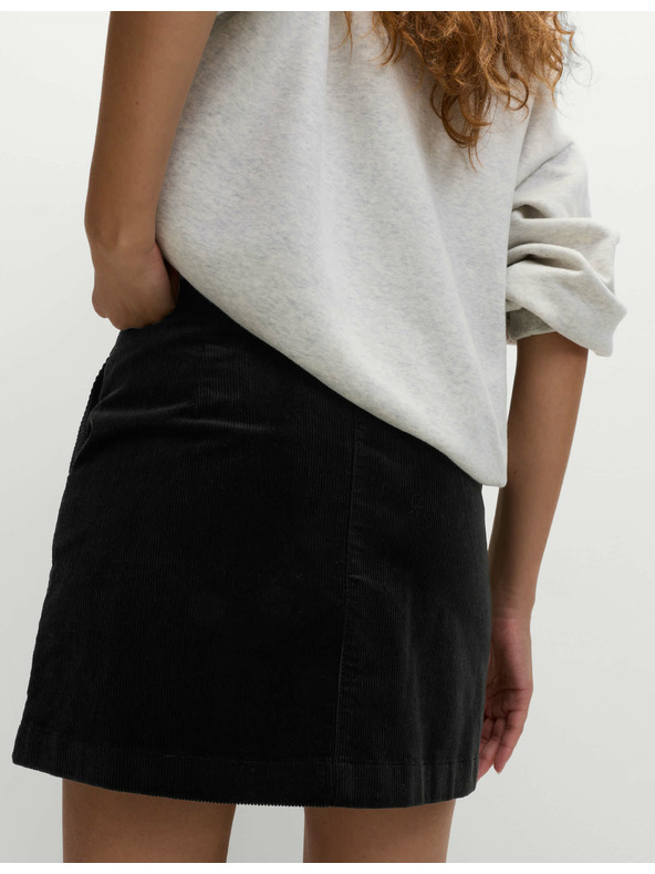 Marks & Spencer Mini sukně áčkového střihu s vysokým podílem bavlny Marks & Spencer černá