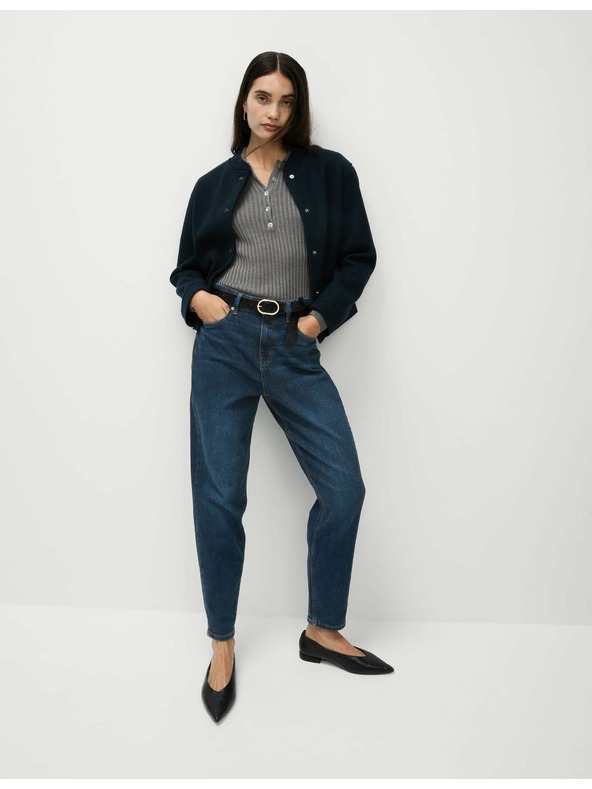 Marks & Spencer Džíny střihu Mom s vysokým pasem Marks & Spencer námořnická modrá