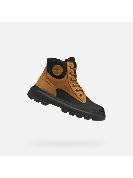 Geox Světle hnědá chlapecká kotníková obuv Geox Kiddartah WPF