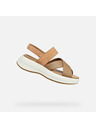 Geox Hnědé dámské sandály Geox Spherica Ecub-3 S