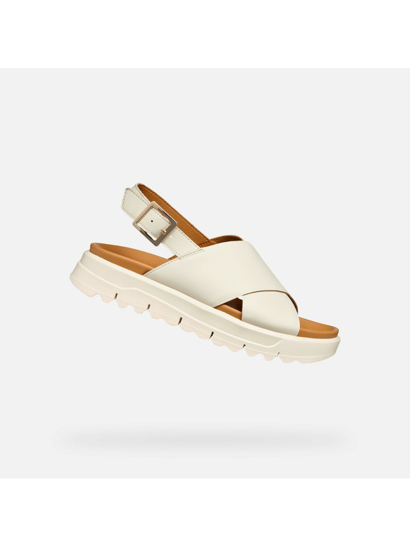 Geox Bílé dámské sandály Geox Xand 2.1S