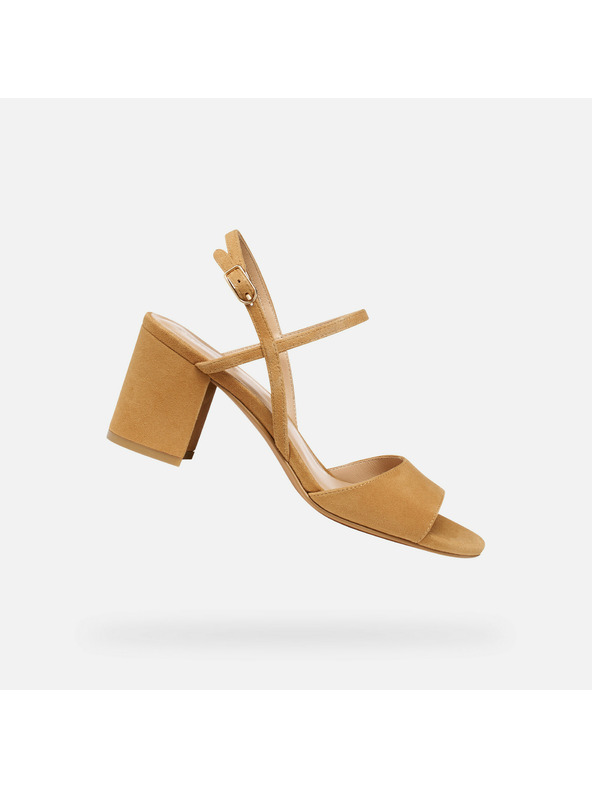 Geox Světle hnědé dámské sandály Geox Virnilisa 65 S