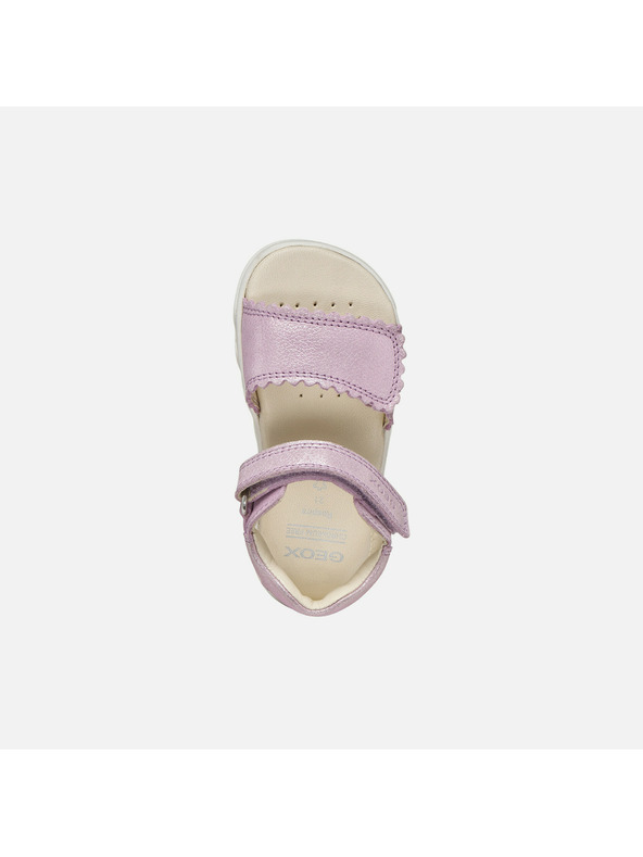 Geox Růžové dívčí barefoot sandály Geox Sandal Steppieup