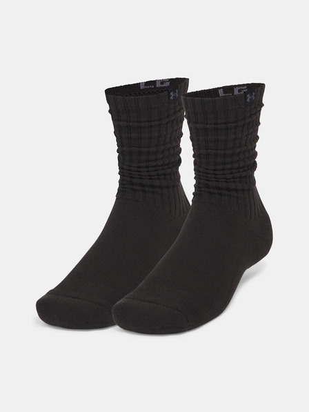 Under Armour Unisexové ponožky Under Armour Sportswear Ctn Scrunch Crew-BLK