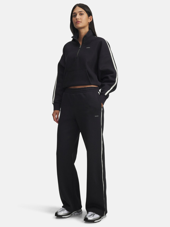 Under Armour Dámské sportovní kalhoty Under Armour Icon HWT Flc Puddle Pant-BLK