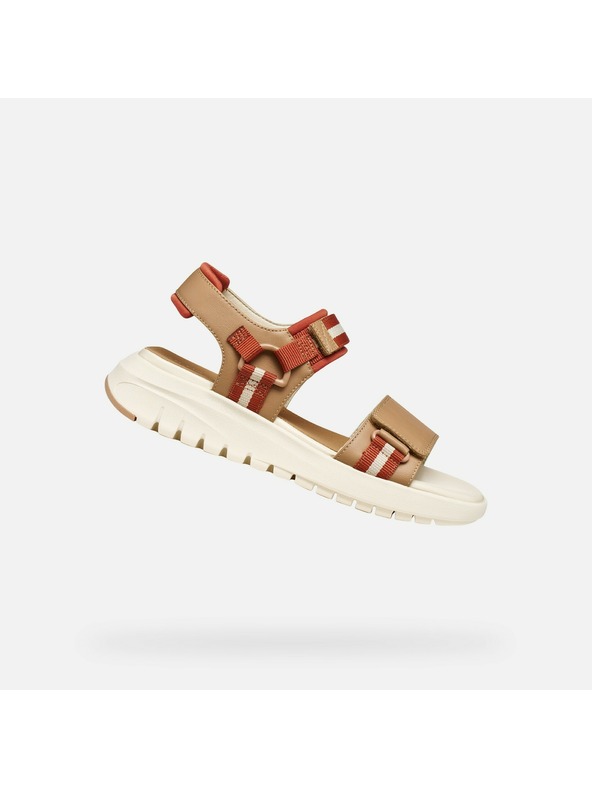 Geox Béžové dámské sandály Geox Flextride S